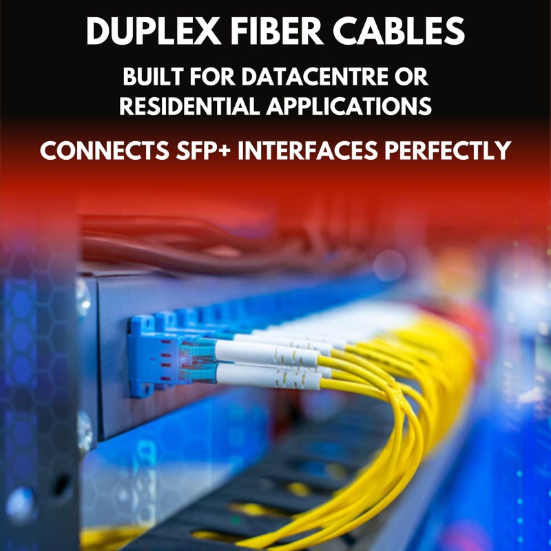 Fibershack - 3ft / 1M LC to LC Fiber Patch Cable - Duplex - Single Mode Fiber - LCUPC to LCUPC - LSZH SM OS2 Optical Patch Cable - Built for Professionals - Image 5